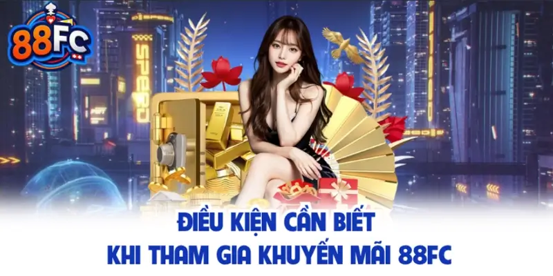 Điều kiện cần biết khi tham gia khuyến mãi 88FC